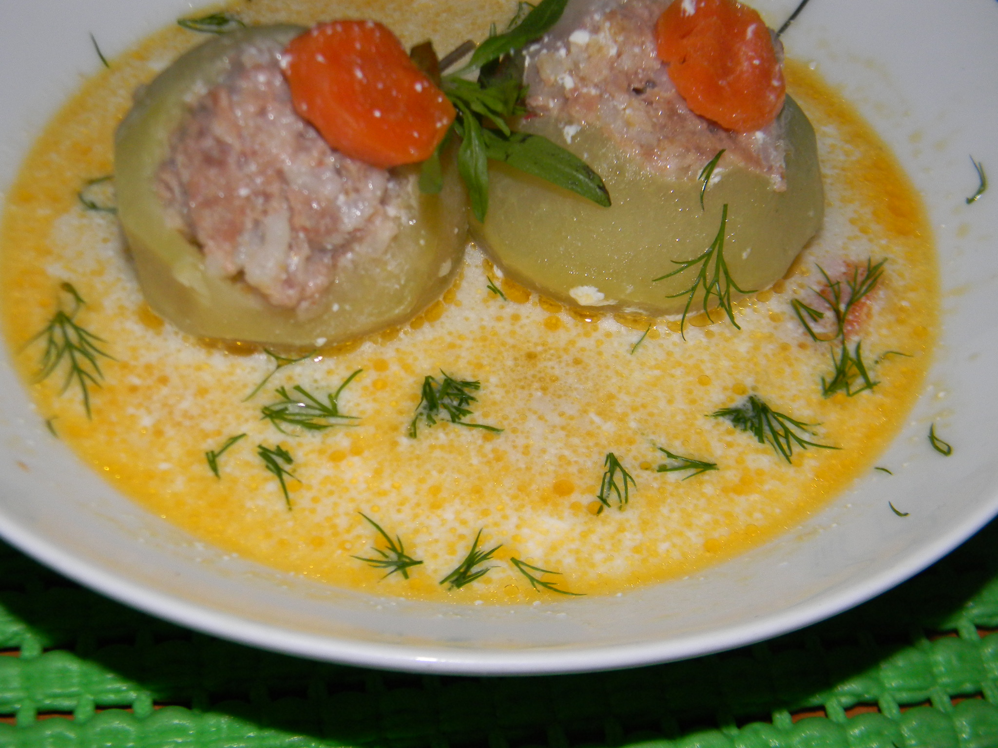Supa de gulioare umplute (ca la Cluj)
