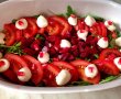 Salata cu rucola,mozzarella,sfecla rosie si rodie-4