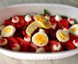 Salata cu rucola,mozzarella,sfecla rosie si rodie-5