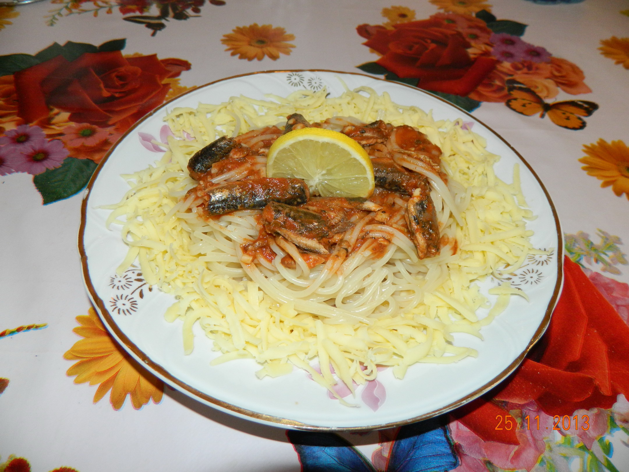 Spaghete cu sardine
