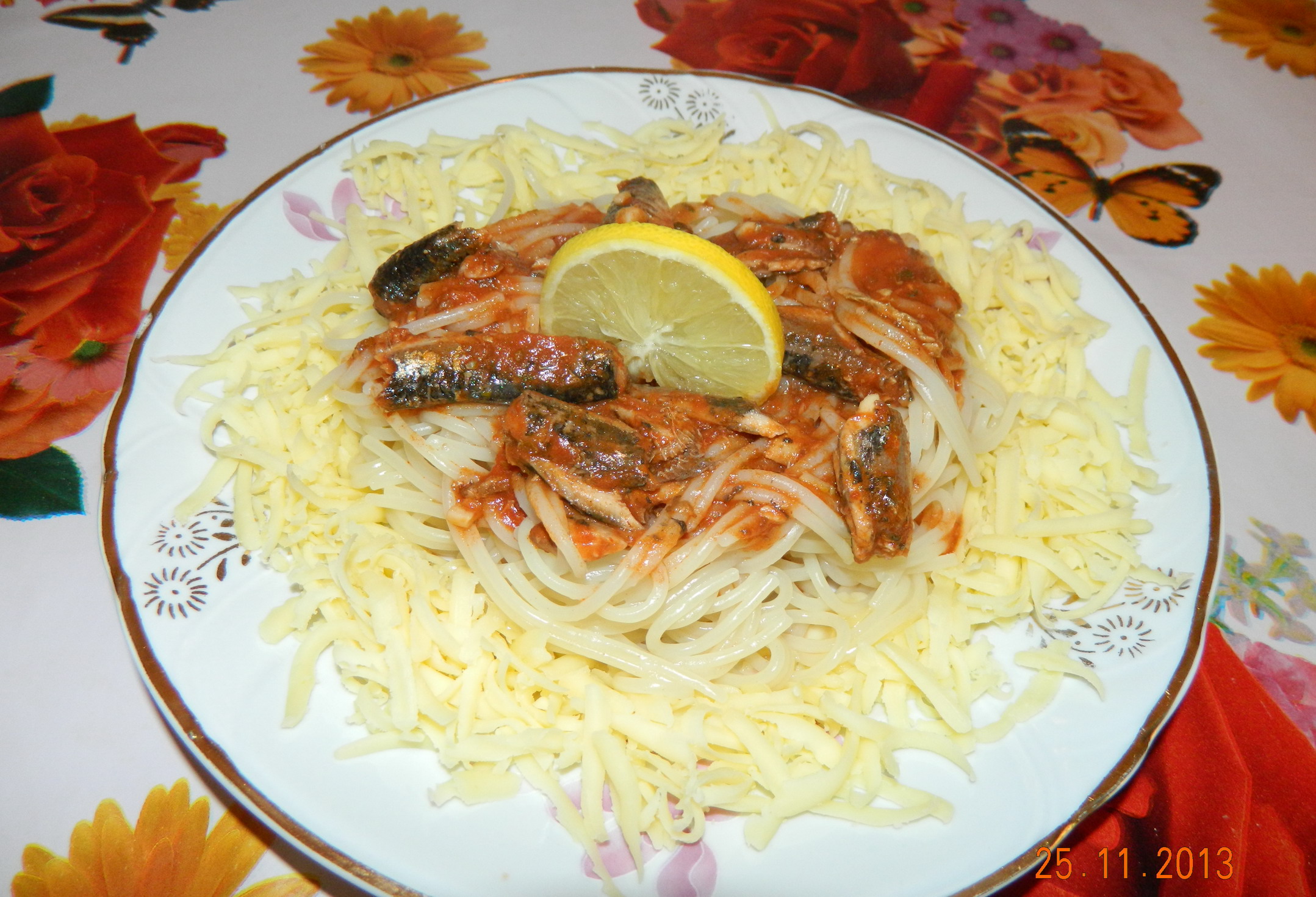 Spaghete cu sardine