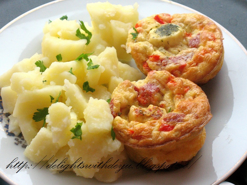 Briose-omleta cu cartofi nature