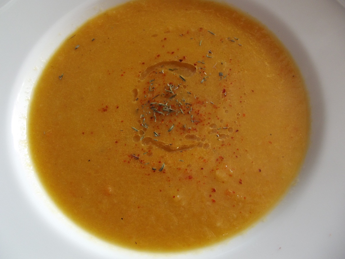Supa crema de morcovi si telina