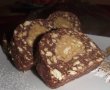 Salam de biscuiţi, reţetă cu cacao si ciocolata alba-6
