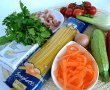 Spaghete cu kaizer şi legume la cuptor-1