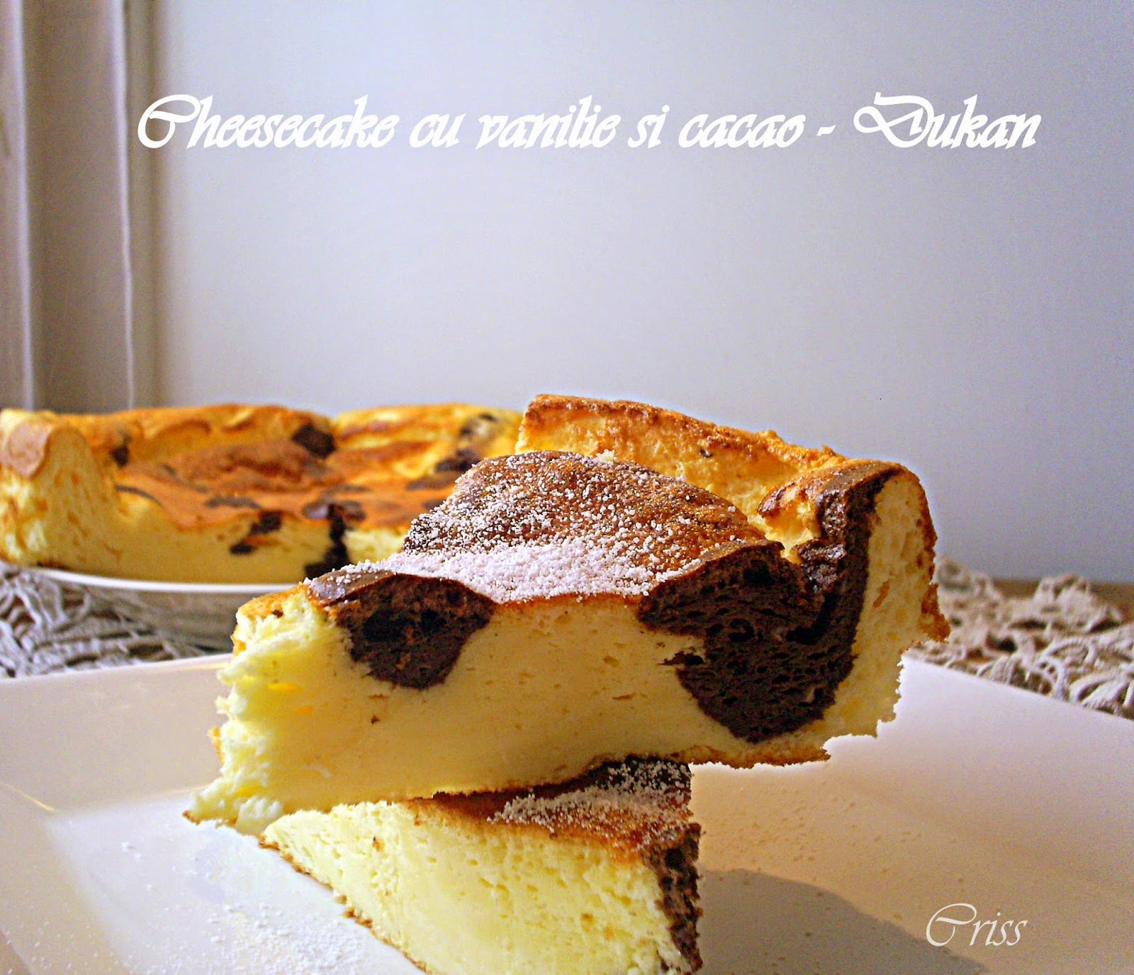 Cheesecake cu vanilie si cacao - Dukan