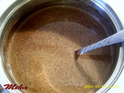 Spirala cu crema ganache de ciocolata