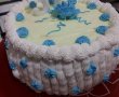 Tort "Trandafir albastru" cu crema de vanilie-1