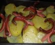 Cartofi cu wurstel la cuptor-2