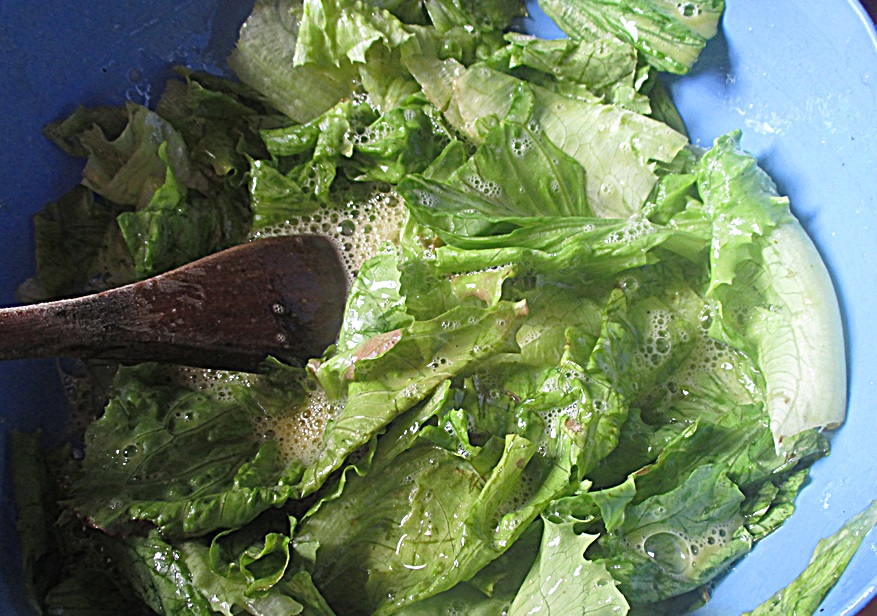 Omleta cu salata verde la cuptor