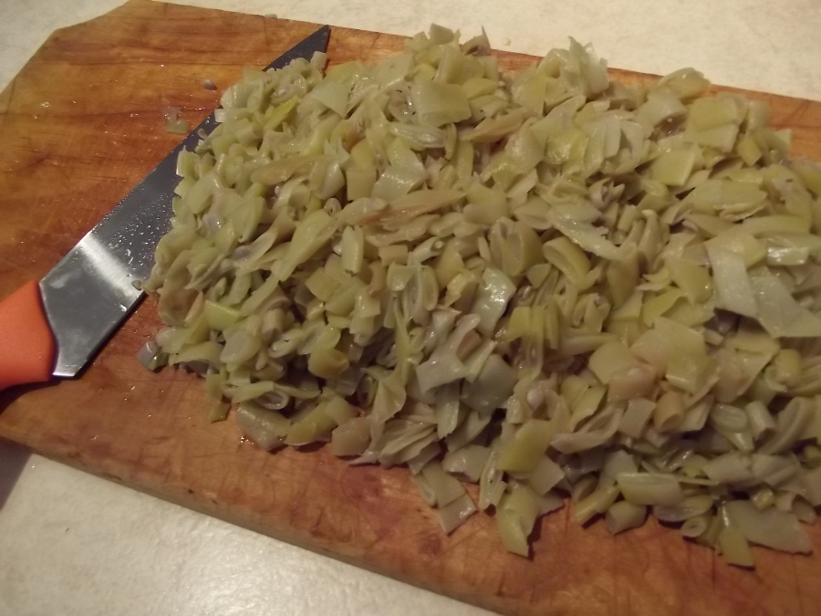 Salata de fasole verde cu ardei copt si maioneza