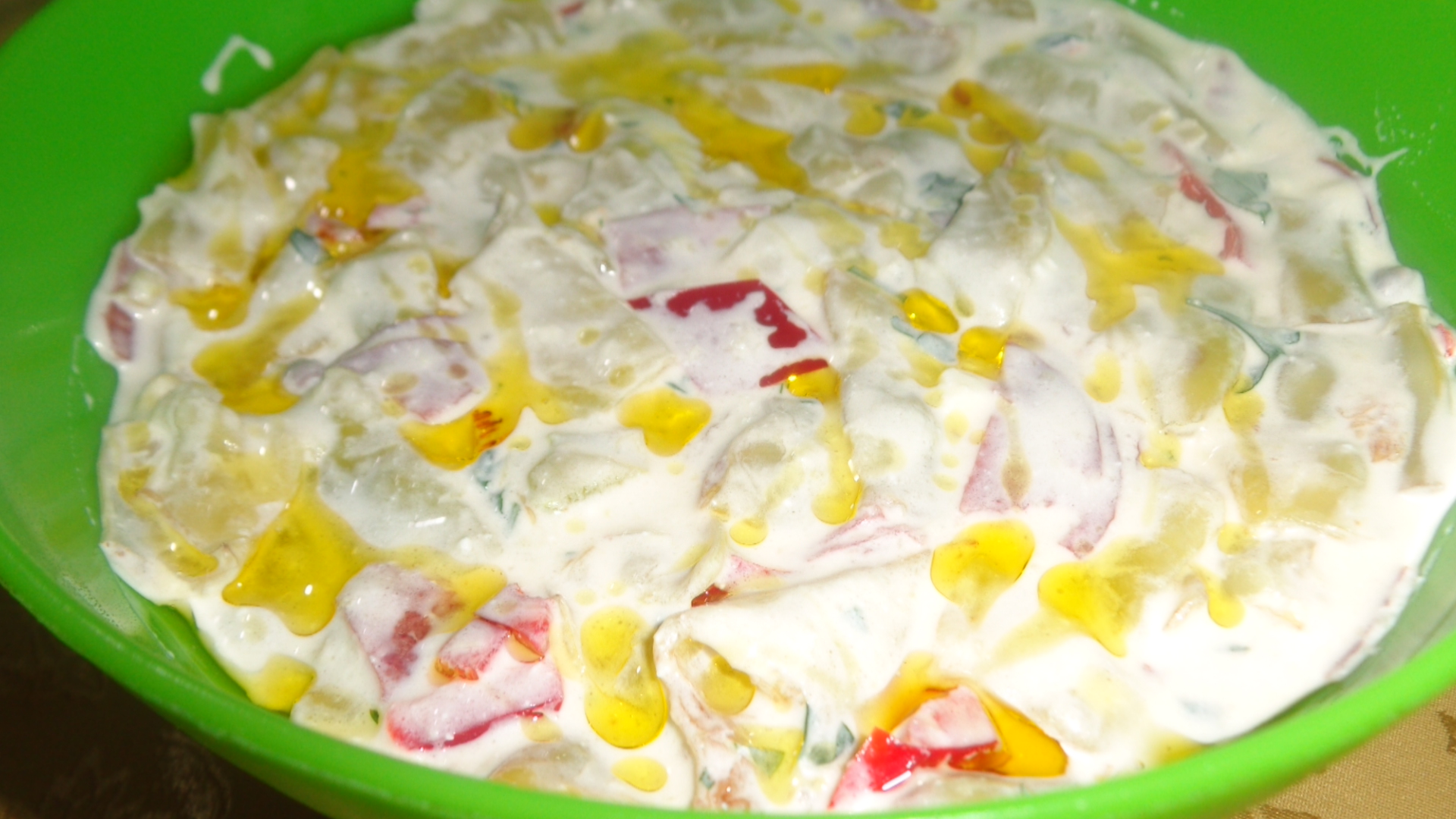 Salata de fasole galbena cu iaurt
