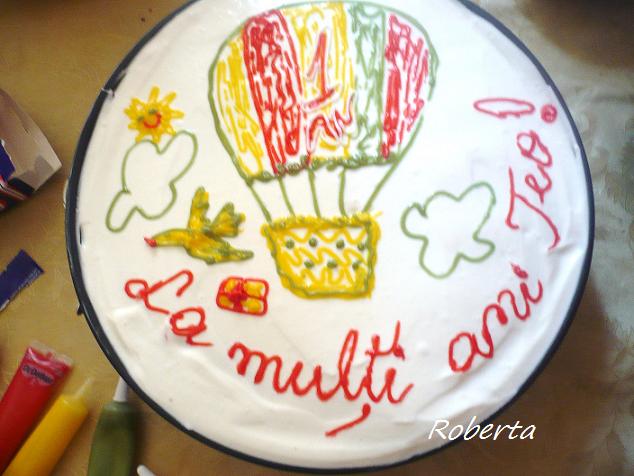 Tort Balon cu norisori-Teo face 1 an !!!!