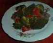 Broccoli cu ardei si ceapa rosie la tigaie-8