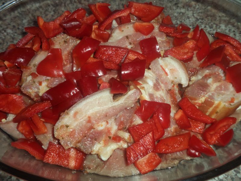 Friptura de porc cu ardei kapia