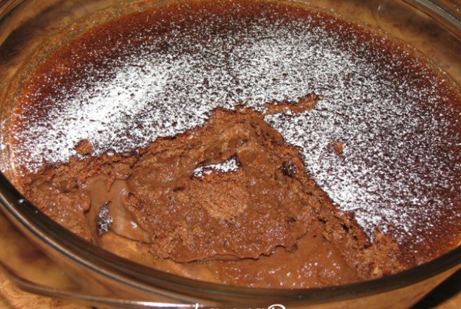 Pudding de ciocolata cu lamaie verde