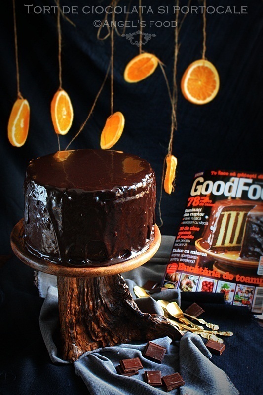 Tort de ciocolata cu portocale