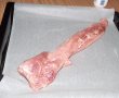 Muschiulet de porc in crusta de chimen cu piper si piure de linte-0