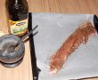 Muschiulet de porc in crusta de chimen cu piper si piure de linte-2