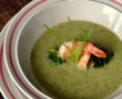 Brokkolicremesuppe mit Garnelen- Supa crema de brocoli cu creveti-5