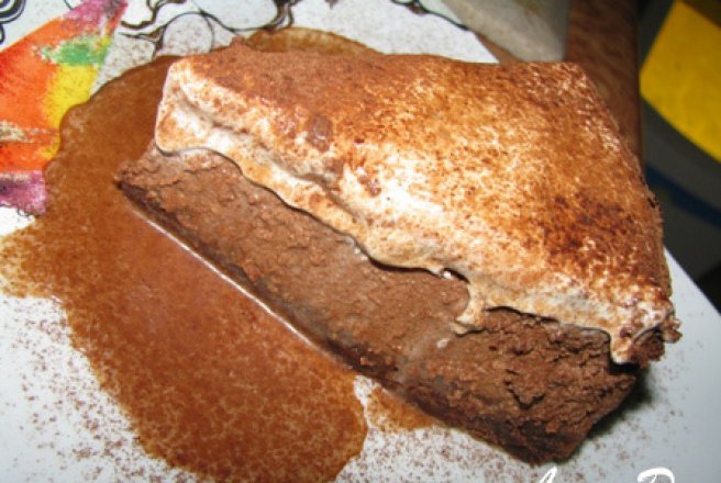 Tort de branza cu ciocolata si cappuccino