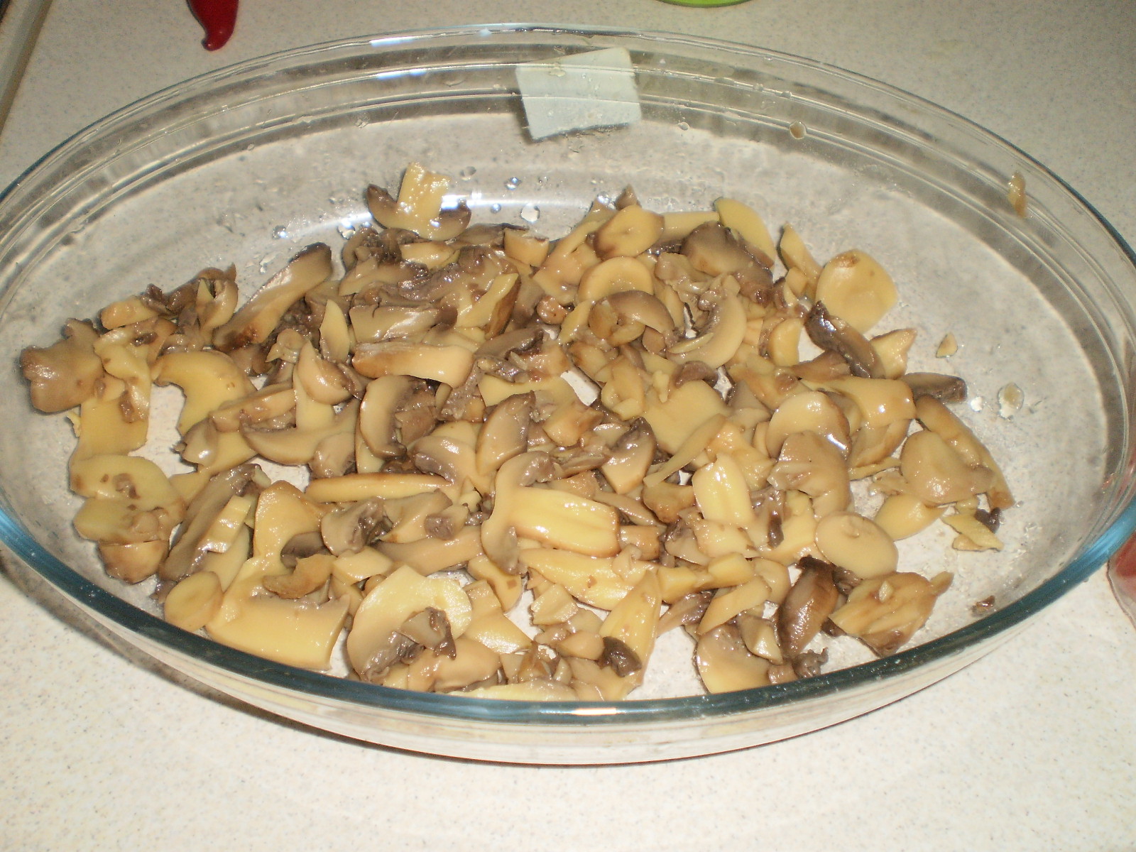 Pulpe de pui cu ciuperci la cuptor