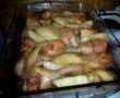 Copanele de pui cu cartofi la cuptor-4
