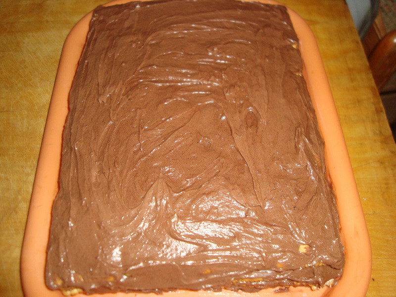 Desert tort de biscuiti cu crema de cacao