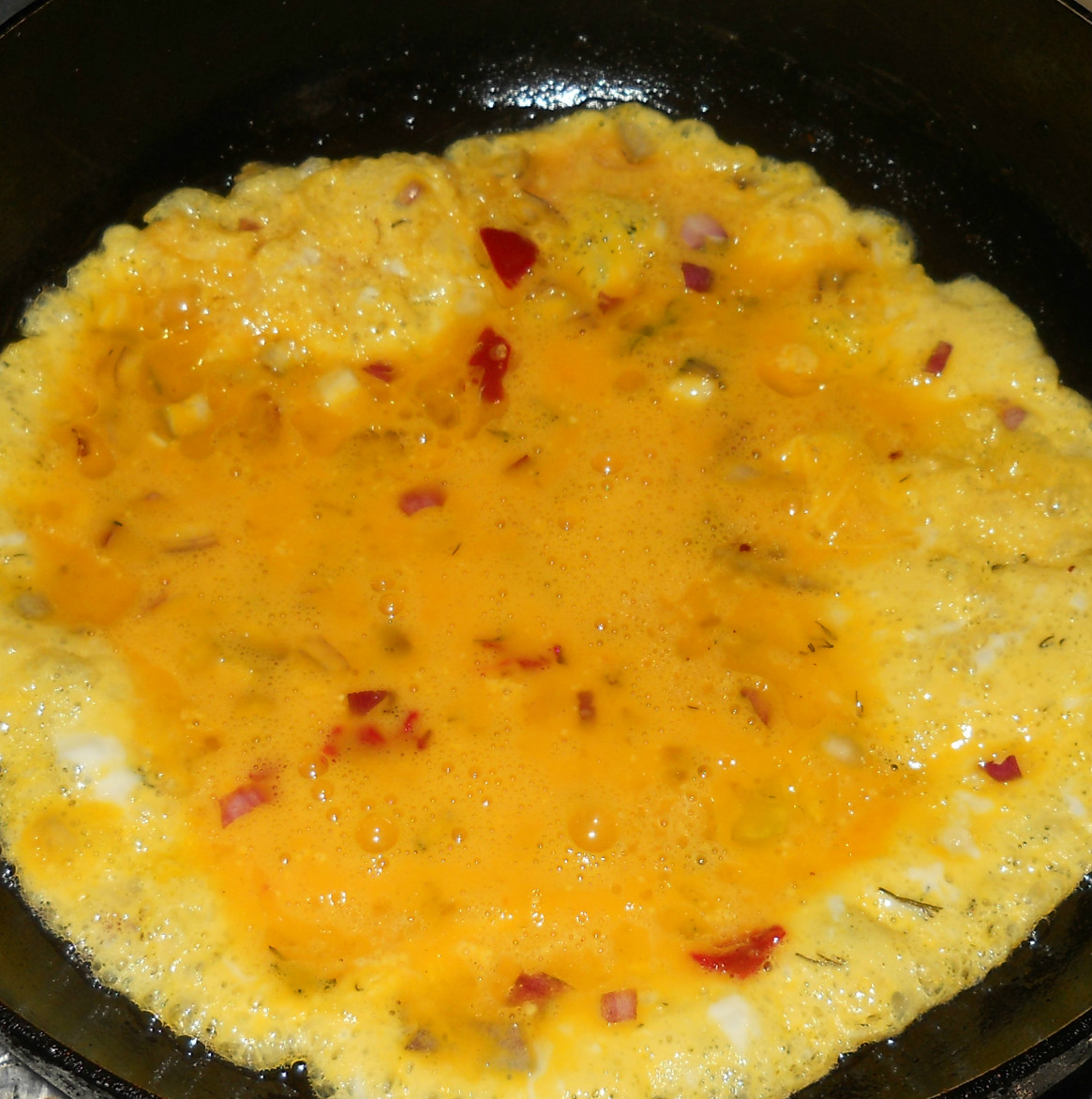 Rulada cu omleta si crenvursti