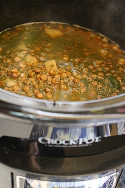 Linte cu curry verde la slow cooker Crock-Pot