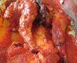 Carne de iepure la cuptor cu sos rosu-3
