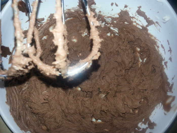 Muffins ciocolatoase cu crema de mascarpone si nutella