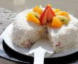 Tort de orez cu cocos si fructe-7