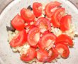 Salată de paste cu legume proaspete, caş şi salam uscat-14