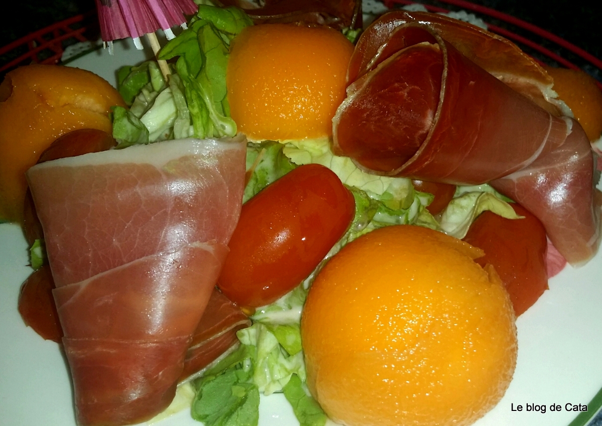 Salata cu pepene galben