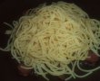 Spaghete cu ciuperci si carnati afumati-7