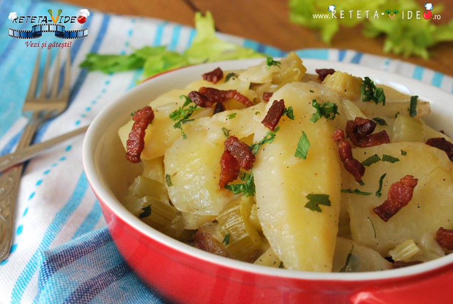 Salata Germana de Cartofi cu Bacon la slow cooker Crock-Pot 4,7 L