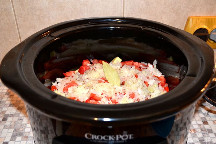 Ghiveci de legume cu orez la slow cooker Crock-Pot 4,7 L