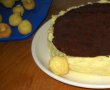 Tort brownies cu mini choux-uri-12