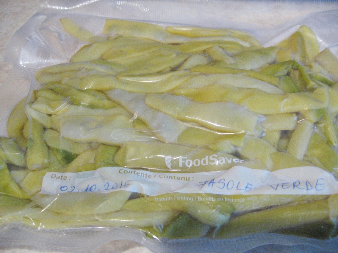 Cum am congelat legumele cu ajutorul aparatului de vidat FoodSaver