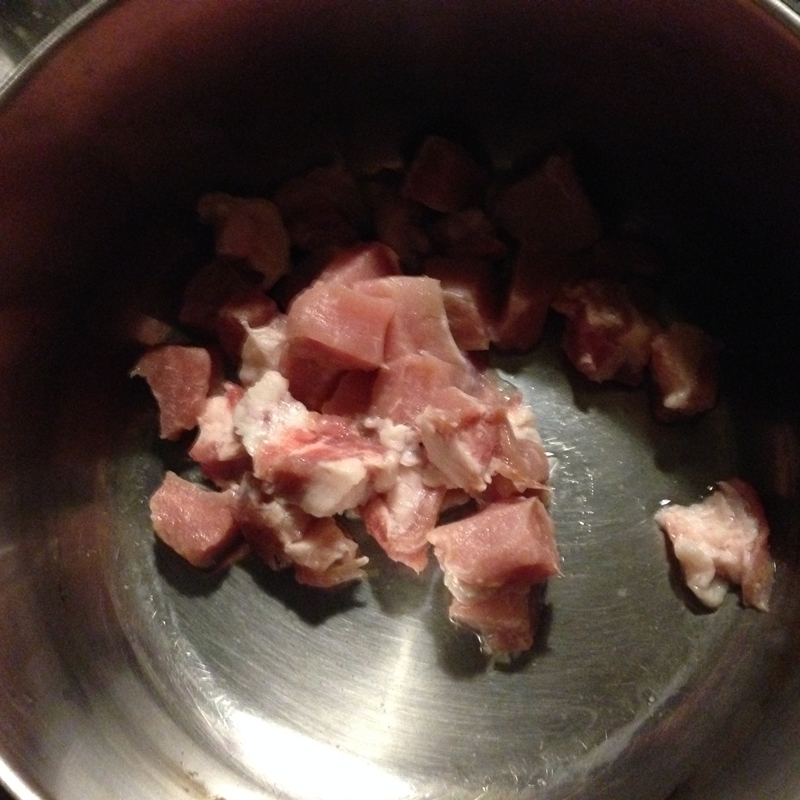 Orez cu carne de porc si conopida