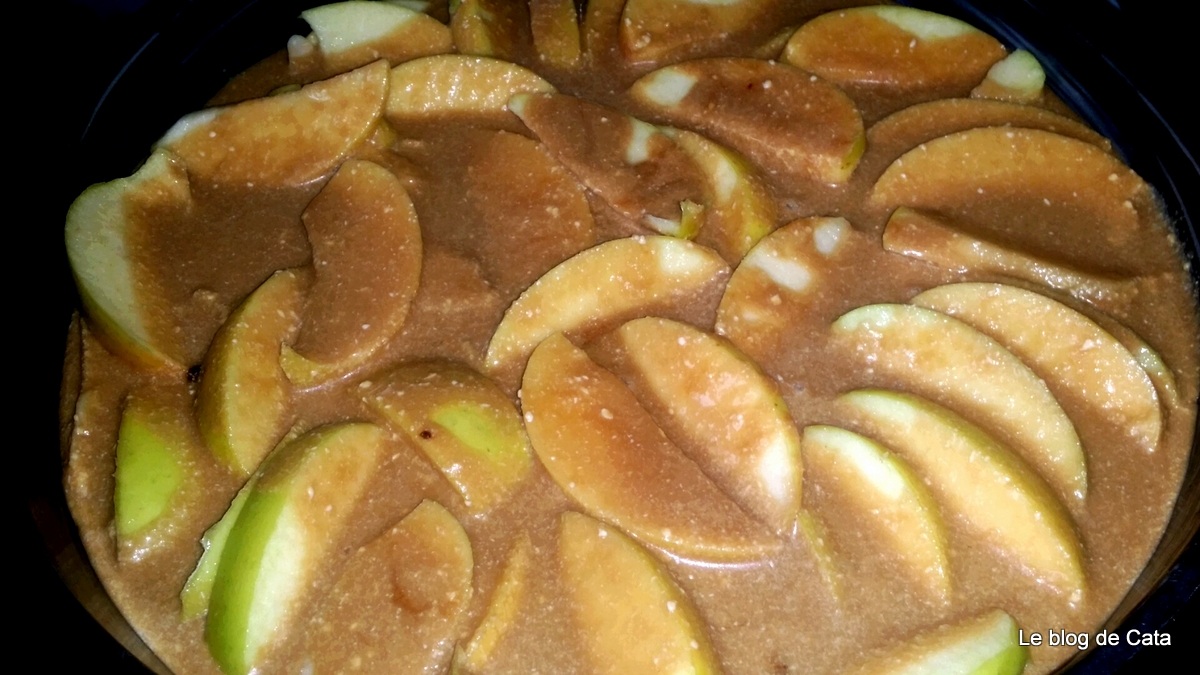 Prăjitură cu mere si migdale