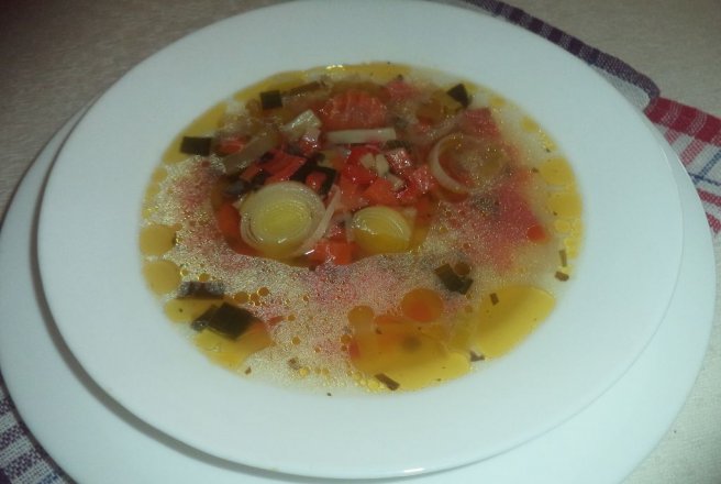 Supa de praz cu radacinoase