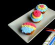 Briose cu dulceata decorate in tricolor-12