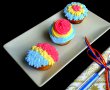 Briose cu dulceata decorate in tricolor-13
