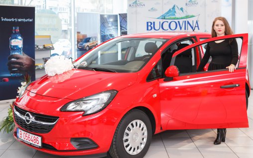 Marele premiu al campaniei Bucovina – noul Opel Corsa – a ajuns la castigatorul promotiei