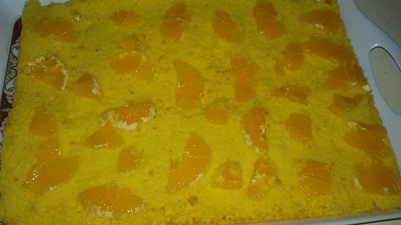 Prajitura cu crema de portocale