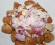 Salata de chiftelute (din carne) cu paste si sos de rosii-2