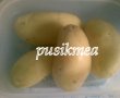 Cartofi noi cu usturoi verde la cuptor-1