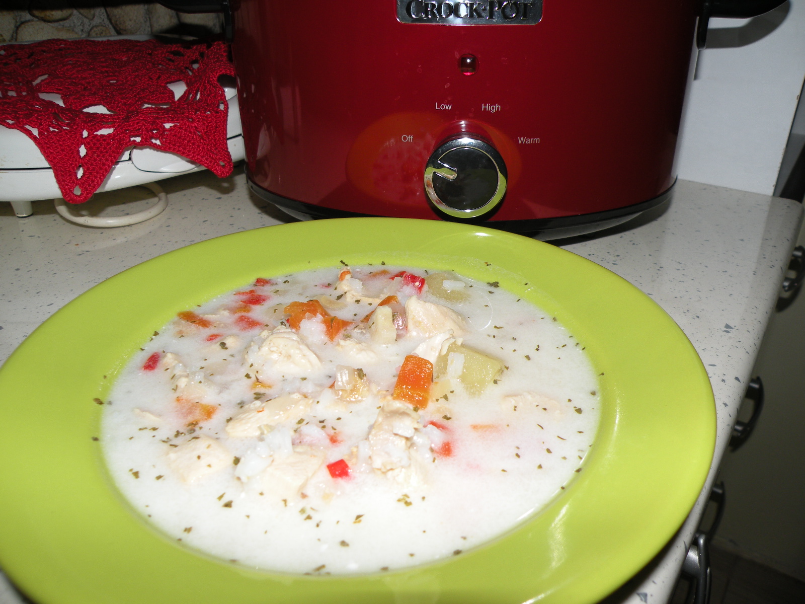 Ciorba de pui cu legume la slow cooker Crock-Pot